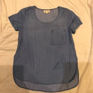 Anthropologie Cloth & Stone | Light Wash Chambray